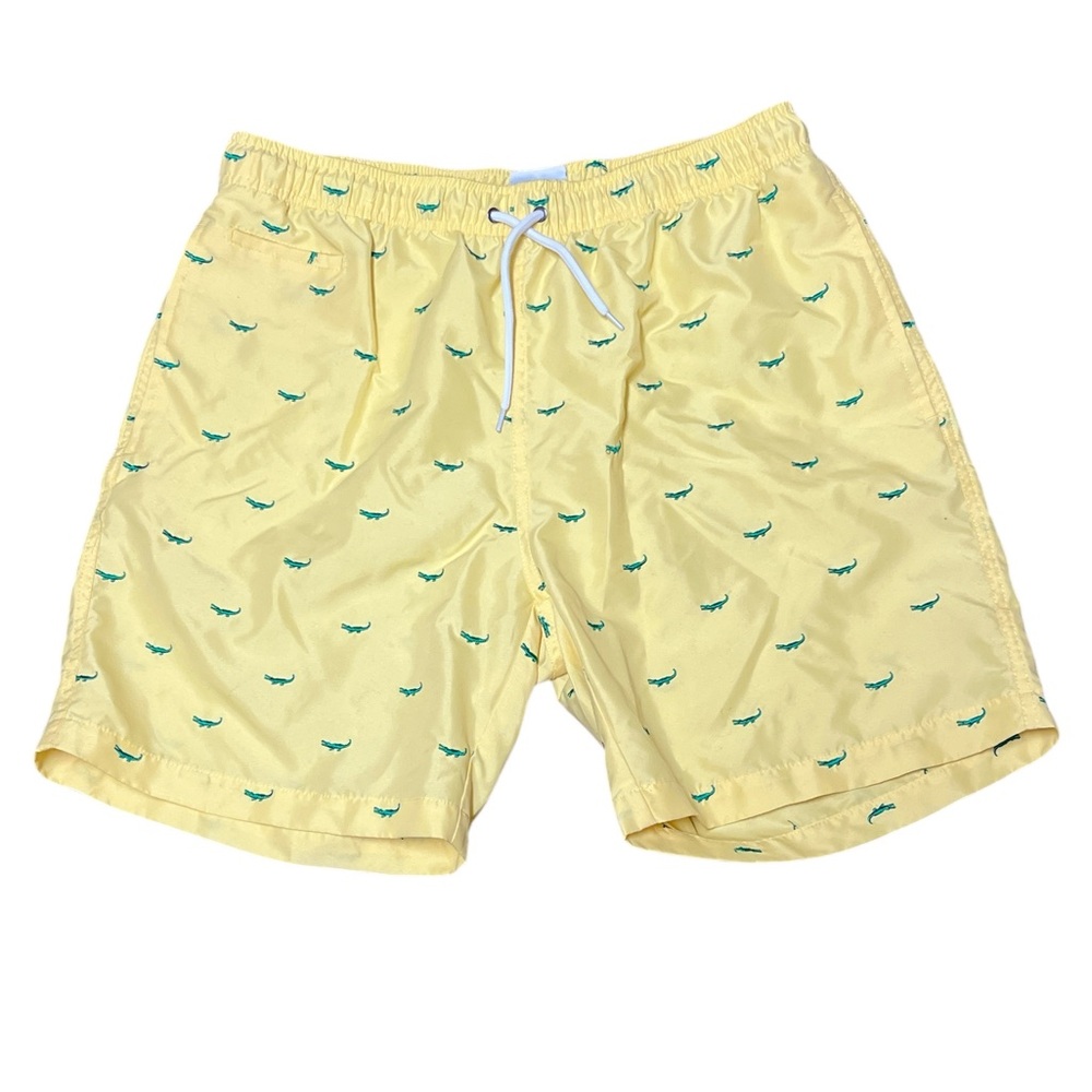 Surf Style Men's Embroidered Alligators Swim Shorts Size XL